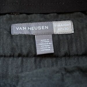 Van Heusen Charcoal Straight Pants
